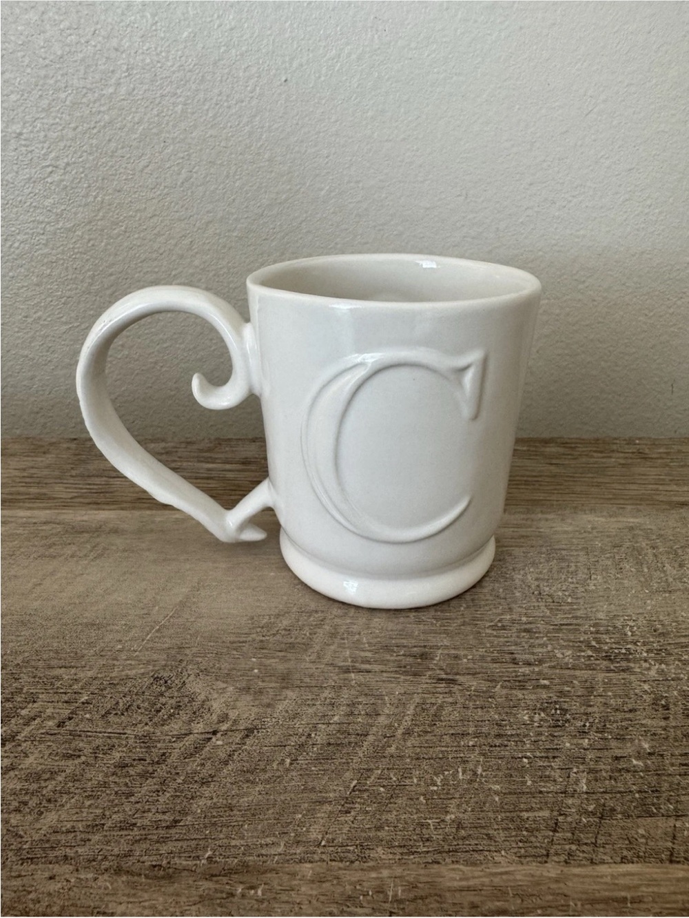 Pottery Barn A-Z Mugs Letter Initial Monogram 'C' 1/ Coffee Cup